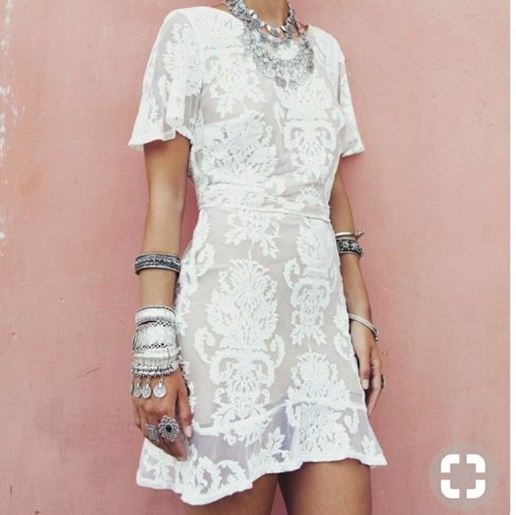 For Love And Lemons Dresses & Skirts - For Love & Lemons San Marcos White Mini Dress